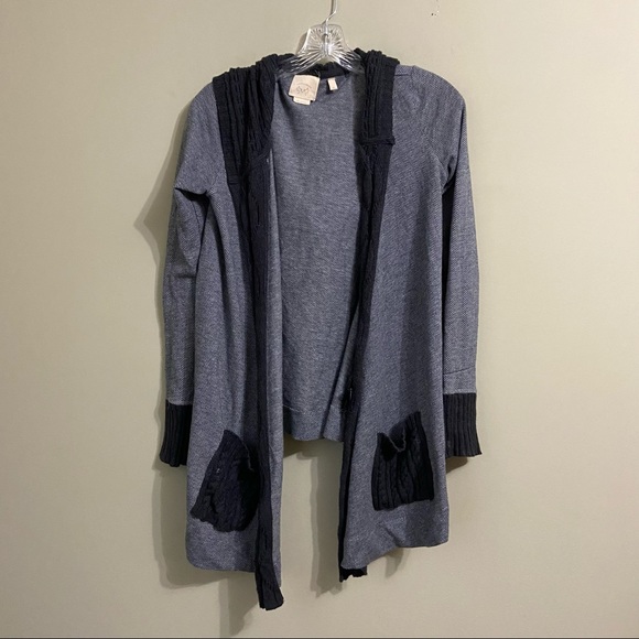 Anthropologie Hooded Cardigan XS - Picture 3 of 6